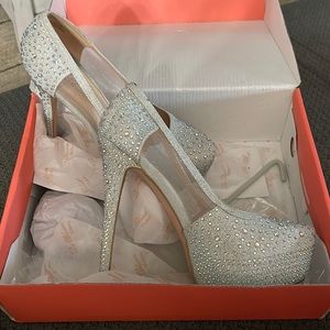 Bedazzled high heels
